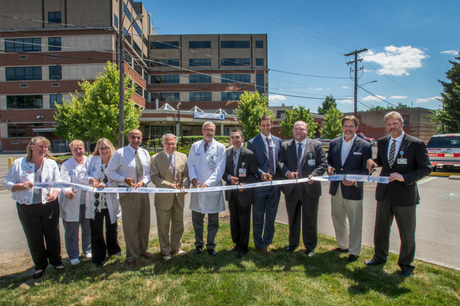 The ribbon cutting at GSWB for the new emergency room.