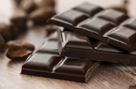 a couple blocks of dark chocolate